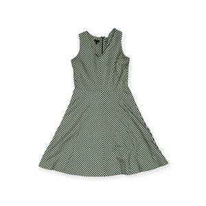 Talbots Black and White Chevron Mini Dress